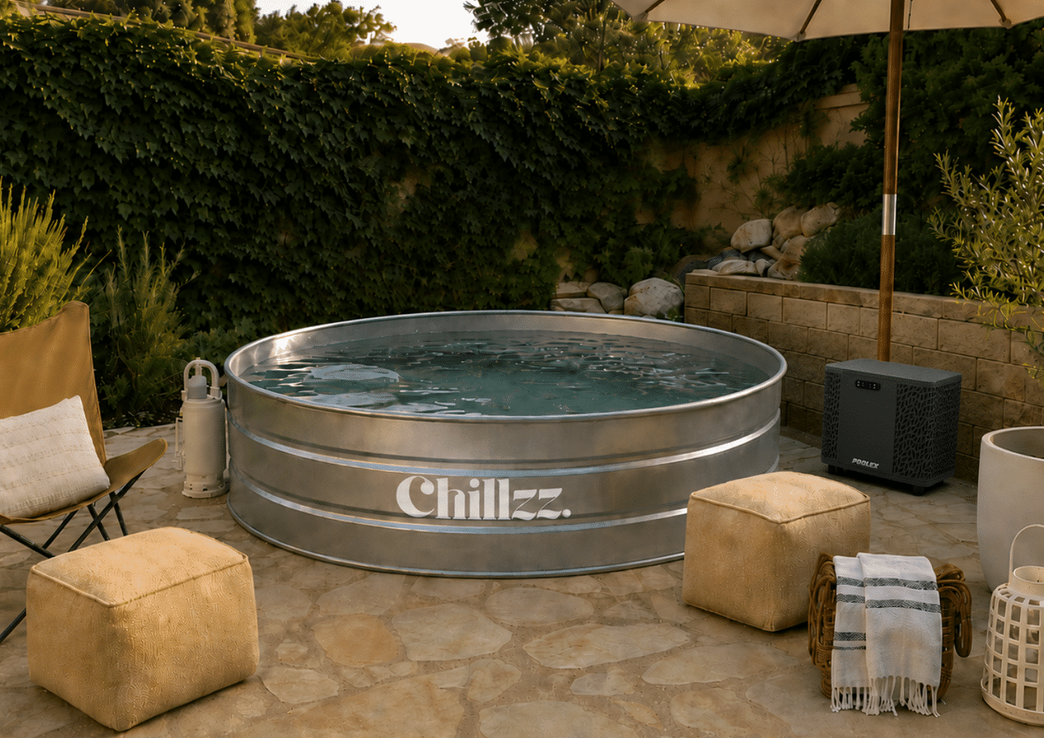 PISCINE RONDE CHAUD/FROID 240